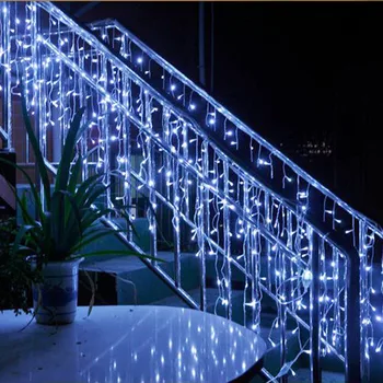 

Christmas Garland LED Curtain Icicle Bar String Light 4M 5M 3M 2M 96/216/256/120 LED Decor Holiday Light String 220V EU Plug