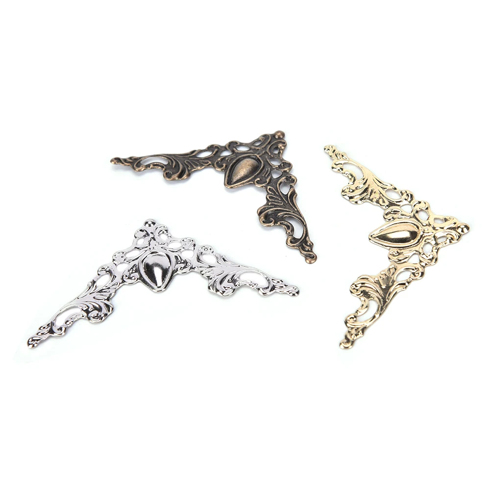 

12PCS Metal Corner Decorative Protector Cover New Box Book Scrapbook Album Corner For Antique Brass Jewelry Box Protector