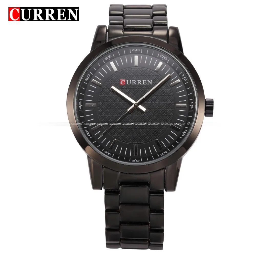 

LUXURY Curren Luxury Brand Stainless Steel Strap Analog Display Men's Quartz Watch Casual Watch Men Wristwatch relogio masculino