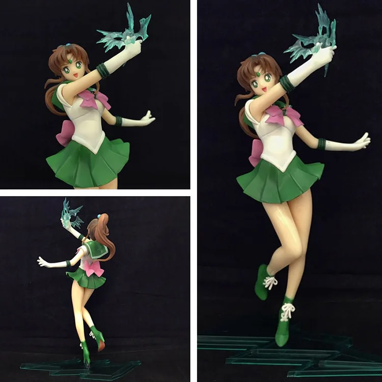 

NEW hot 23cm Sailor moon Kino Makoto Sailor Jupiter action figure toys collection Christmas gift with box