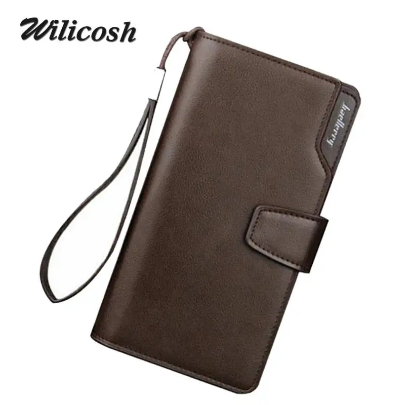  Men Wallets 2016 New Design Men Purse Casual Wallet Clutch Bag Brand Leather Long Wallet Brand Hand Bags For Men Purse DB5715-2 