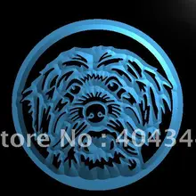 LB676-Mongrel Собака Заводчик Pet светодиодный неоновый свет знак