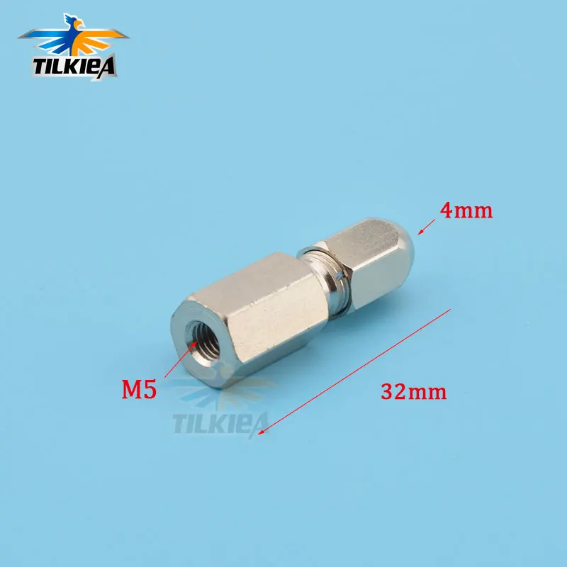 RC Boat Metal Flexible coupling CNC Steel M5 * 4mm  Flex Collet Coupler For15cc-18cc Engine Model Boat
