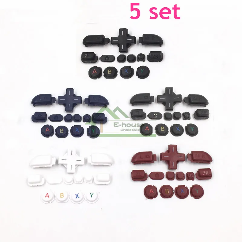 E house 5 set For New 3DS XL ABXY Home Power Buttons Replacement for