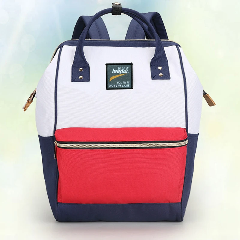 

Backpack teenager vintage casual solid School bags fashion women school Backpack oxford shoulder Bag Anello backpack