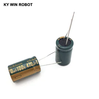 

5pcs 470UF 100V 16x35mm 105C Radial High-frequency low resistance Electrolytic Capacitor