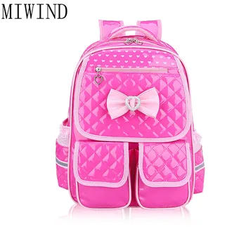 

Cute Girls Bowknot Backpacks Kids Satchel Children Girl School Bags Orthopedic Waterproof Backpack Child School Bag TXL750