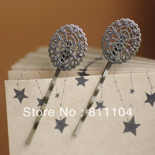 17x21mm Vintage Antique Bronze Plated Copper Blank Bases Filigree