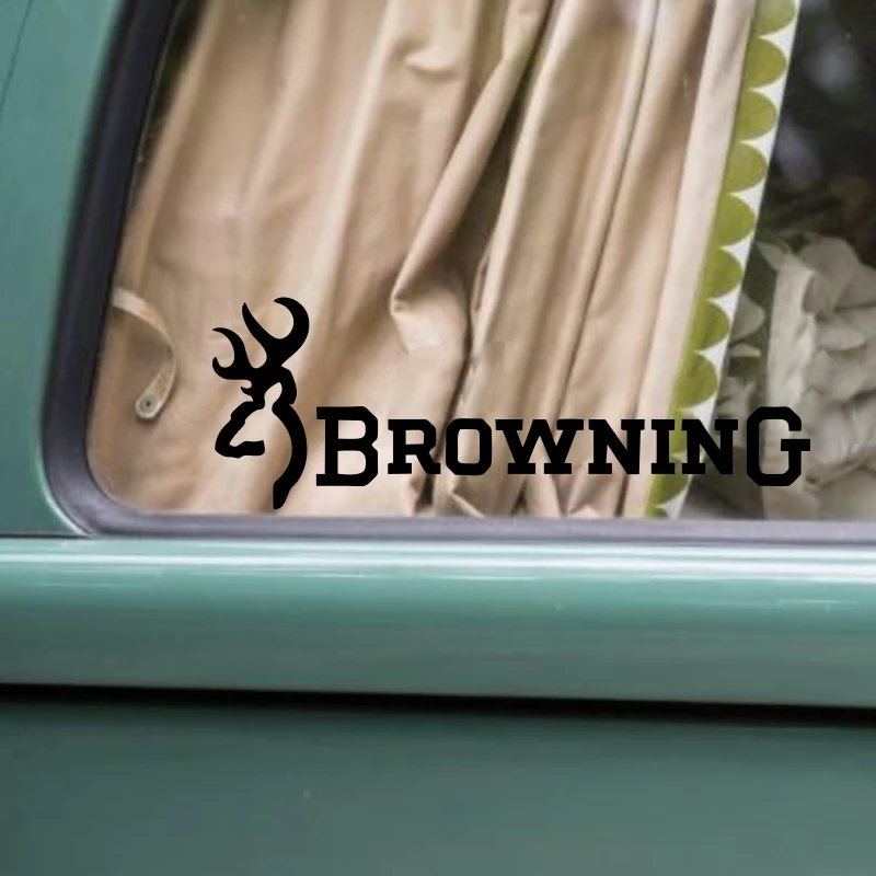 

BROWNING Auto Decals DIY Graphic High Quality Vinyl Interesting Self-Styling Car Stickers Length 15cm
