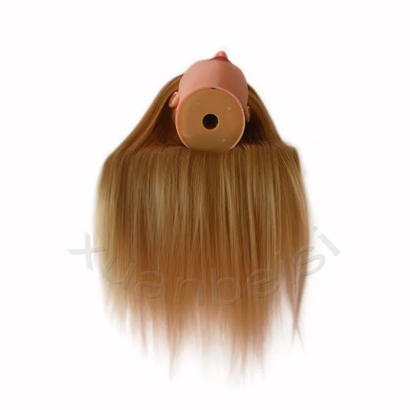 65CM 100% High Temperature Fiber Blonde Hair Training Mannequin Doll Head Practice Training Head Hairdressing For Sale Dummy 65CM 100% High Temperature Fiber Blonde Hair Training Mannequin Doll Head Practice Training Head Hairdressing For Sale Dummy