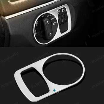 

Dashboard light control Button Switch Cover For Audi Q3 Stainless Steel Trim sticker auto Accessories car styling