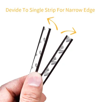 Tiras de sellado tipo DIEP para las puertas del hogar, espuma para ventanas o puertas, con autoadhesivo, a prueba de viento y polvo, ideal para aislamiento acústico, de 10M 2