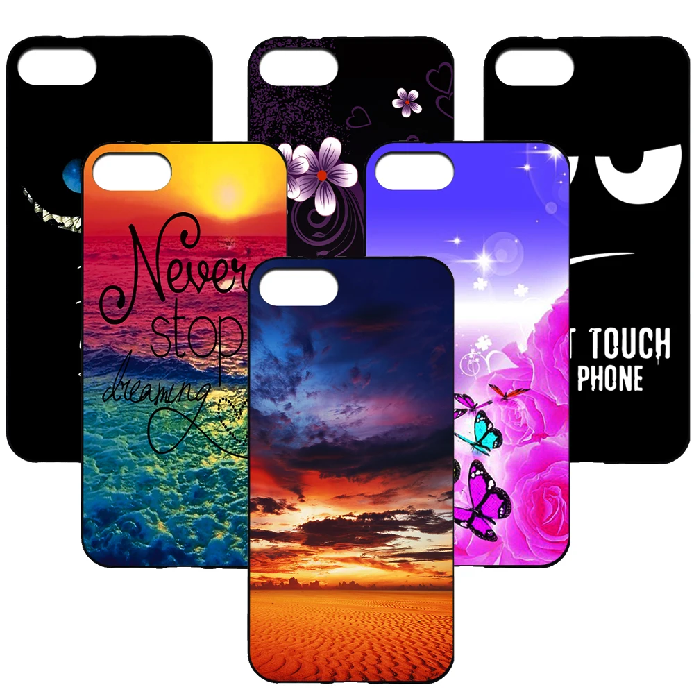 

For Wiko Sunny3 Colored drawing Cartoon Fundas Soft Silicone Cover Case for Wiko Sunny3 Printed Phone Cover