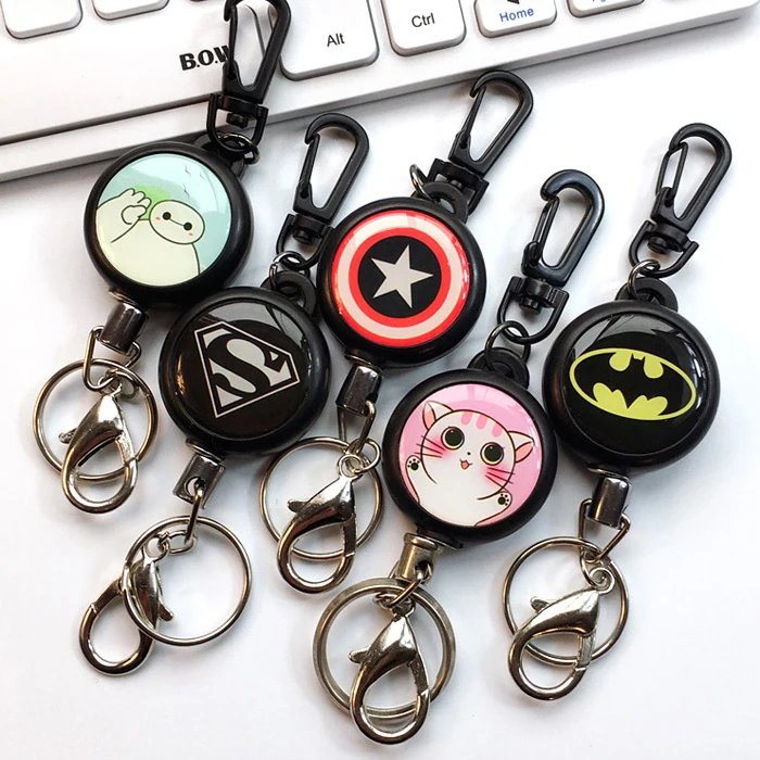 

New High Quality Cute Cartoon Retractable Badge Reel New Student Nurse Exihibiton ID Name Card Badge Holder Office Stationery