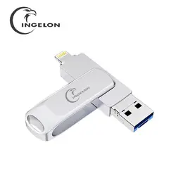 Ingelon usb флеш-накопитель 16 ГБ Cle USB 3,0 зашифрованный накопитель 3в1 флеш-накопитель 16 ГБ диск на ключ U диск Флешка для iphone
