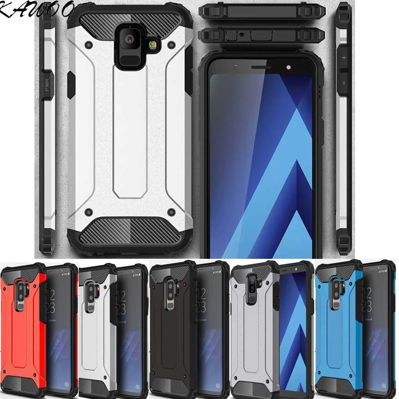 New Hybrid Slim Rugged Dual Layer Armor Case Cover for Samsung Galaxy J4 J6 A6 2018 Note 9 A5 A7 2018 S9 J2 Pro Heavy Duty Cover1
