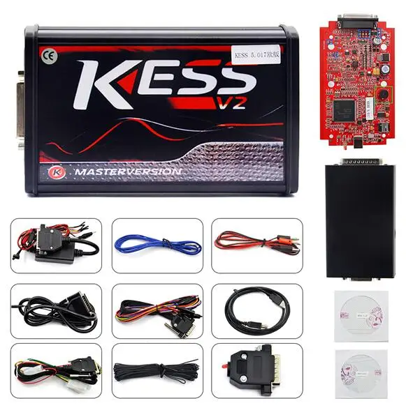 Новое поступление без жетонов Ktag K TAG V7.020 KESS V2 V5.017 SW V2.23 мастер ECU чип тюнинговый инструмент K-TAG 7,020 онлайн DHL бесплатно - Цвет: KESS5.017 RED EU