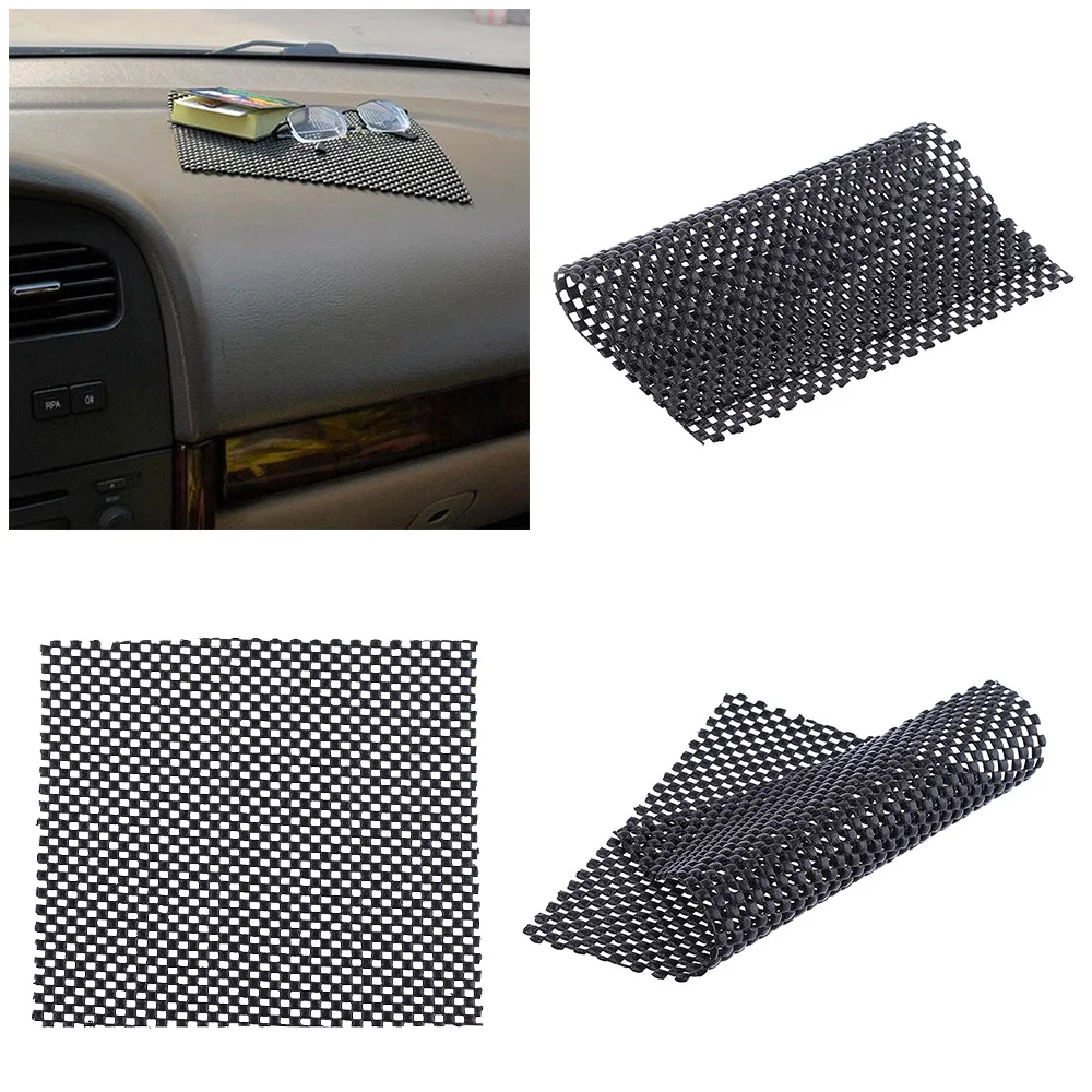 1PC 19*16cm Auto Black PU Non slip Dash Cushion Mat For Car Dashboard