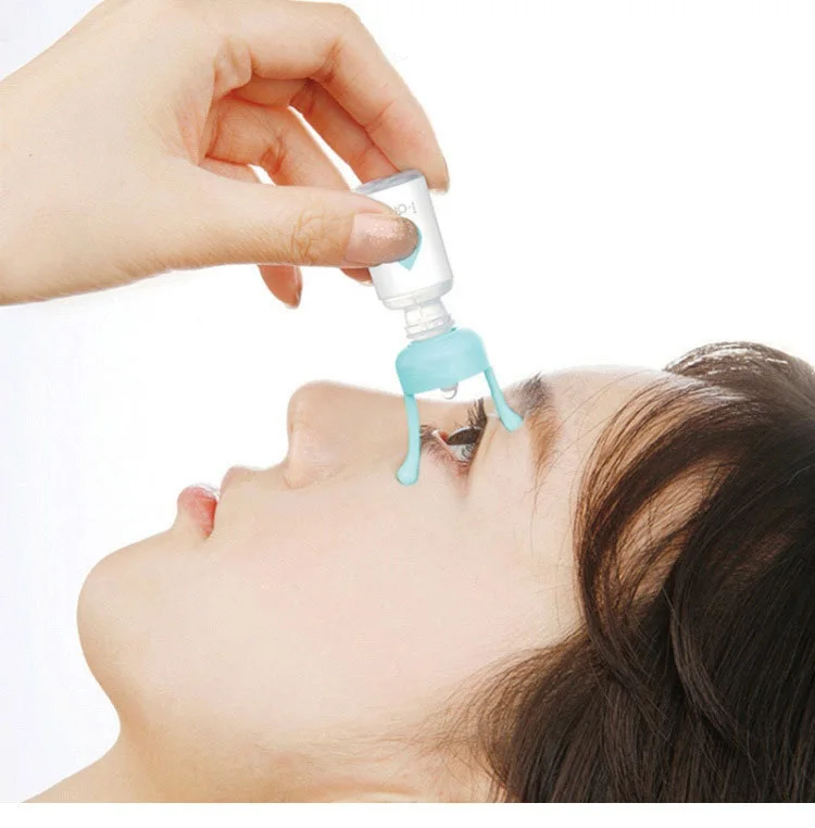 Professional Silicone Eye Drop Bottle Helper Eyedrops Holder Drop Clear Eye Redness Fatigue