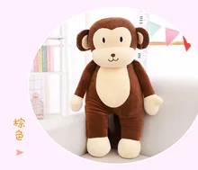 new soft plush monkey toy cute brown cartoon mokey pillow gift about 60cm 0103
