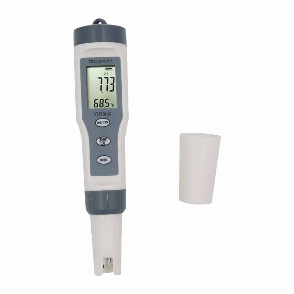 Digital PH TDS EC Meter Temperature tester Filter Measuring Water High Quality Purity Tester for pool aquarium 20%off