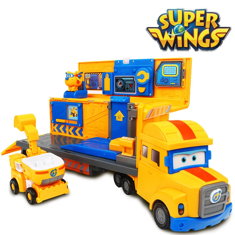

Super Wings Uncle Carl's Rescue Car Scene Series Donnie Action Figures Super Flying Man Children Deformation Car Toys Gift 2A40