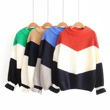 Sweater Winter Pull Sweaters Women Loose Jumpers Korean Pullovers Knitting Pullovers 2019 Fashion Thick Christmas Sweater Unif