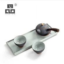 TANGPIN японская керамика kyusu чайники с 7 чашками Китайский кунг-фу чайный сервиз, кружка для вина