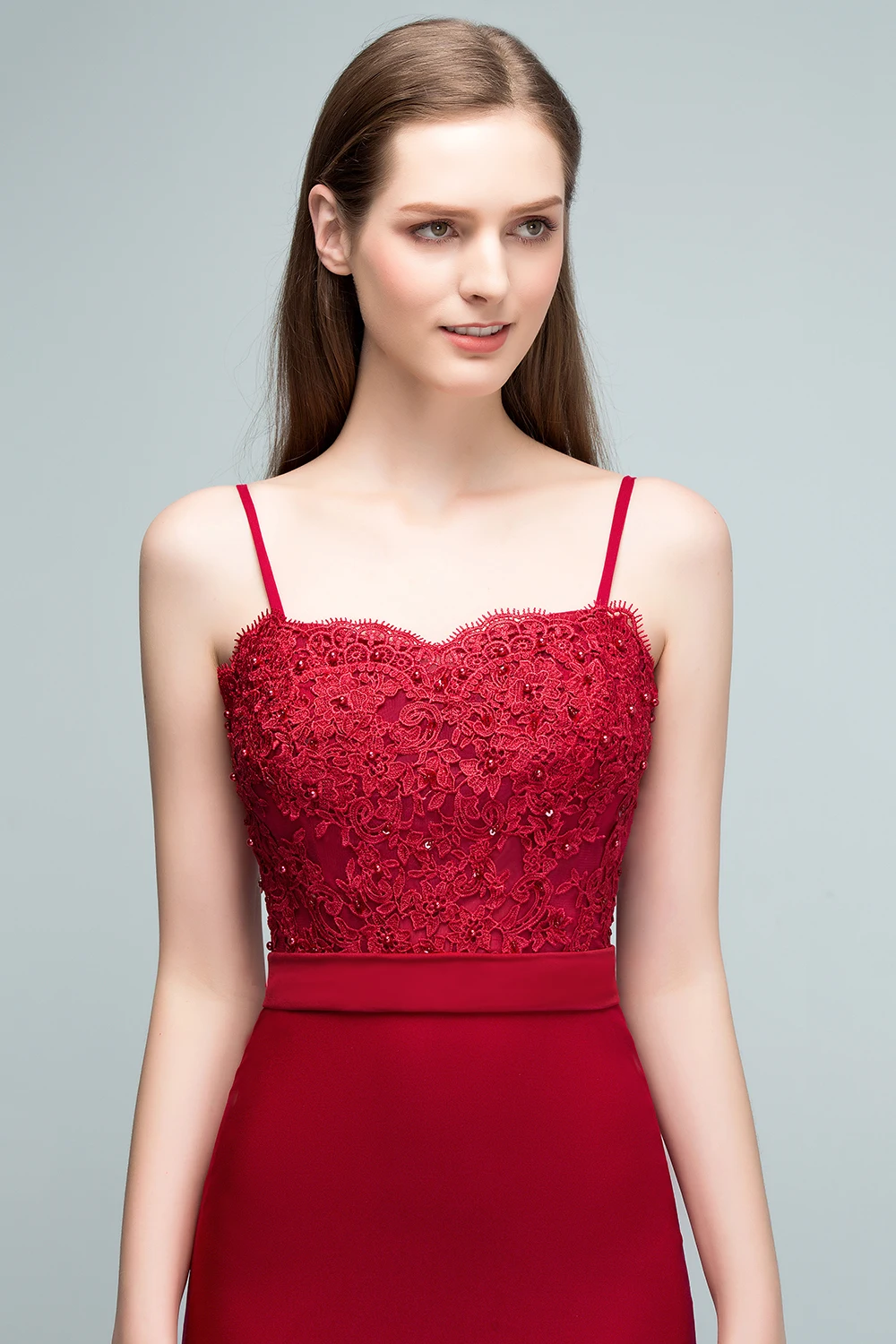 Robe de soiree Sexy Back Burgundy Lace Evening Dresses Long 2019 Spaghetti Stripes Prom Dresses Party Gown Robe de soiree Sexy Back Burgundy Lace Evening Dresses Long 2019 Spaghetti Stripes Prom Dresses Party Gown