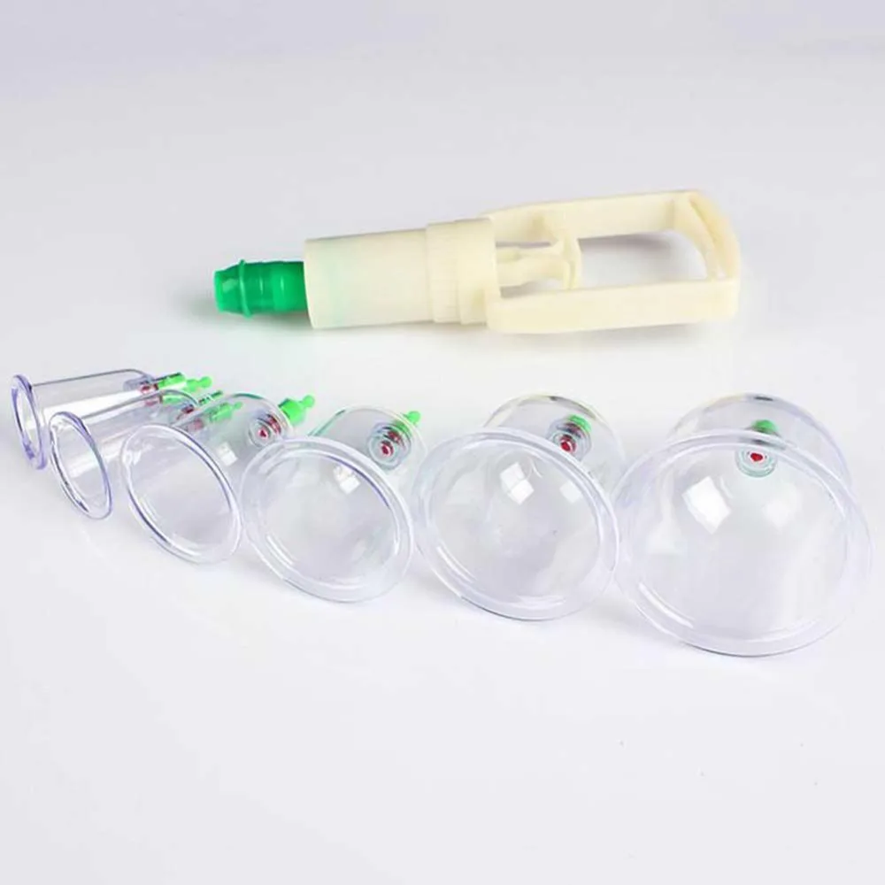 6 вакуумные банки чашки целлюлита всасывания чашка для терапии массаж антицеллюлитный массажер забота о здоровье инструмент