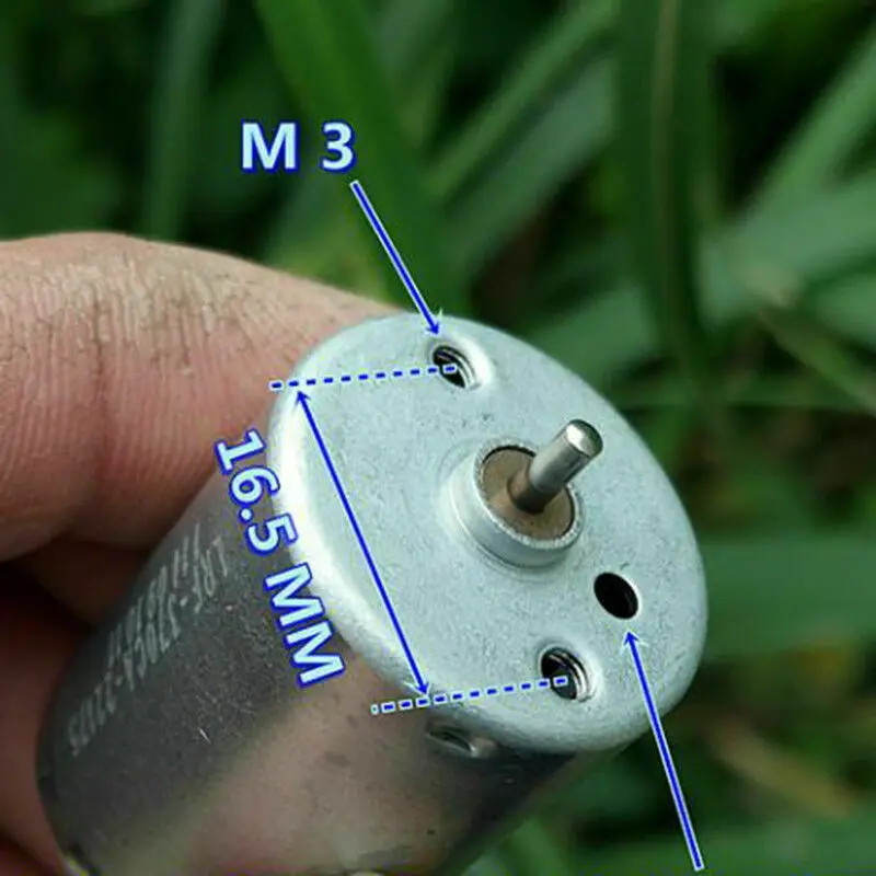DC 5 в 6 5900PPM Микро Мини 24 мм драгоценный металл щетка маленький RF 370CA 22175
