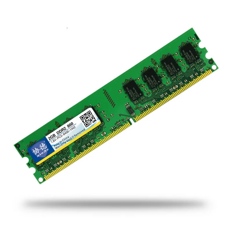 Новая(2 шт./пакет) Xiede DDR2 1 Гб 2 ГБ 4 ГБ 800 МГц 240Pin Non-ECC Настольный Память Dimm компьютер Оперативная память PC2-6400U 1,8 V Высокая совместимость 667