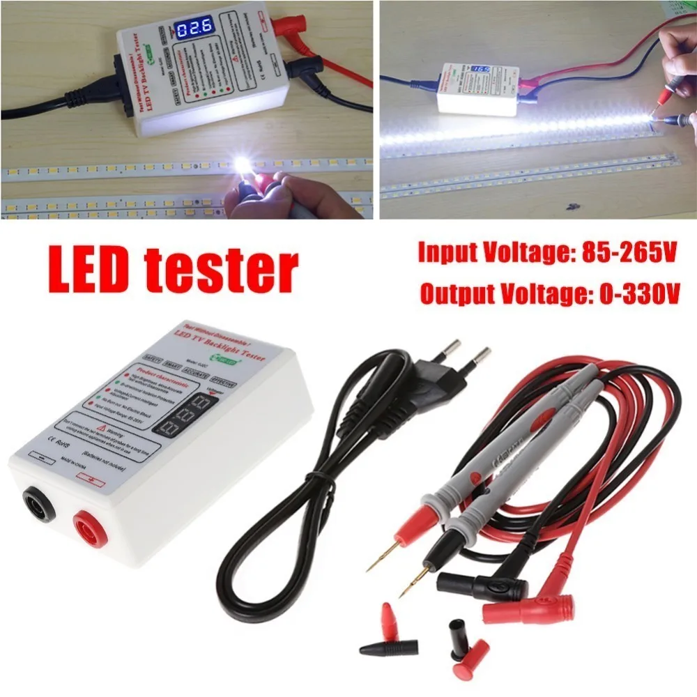 0-330V Smart-Fit Voltage Test LED Backlight Tester Tool Screen LED LCD TV Backlight Tester Meter Tool Lamp Bead Light Board Test 0-330V Smart-Fit Voltage Test LED Backlight Tester Tool Screen LED LCD TV Backlight Tester Meter Tool Lamp Bead Light Board Test