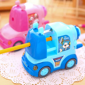 

deli 0730 mechanical robot pencil sharpener cartoon pencil sharpener for kids