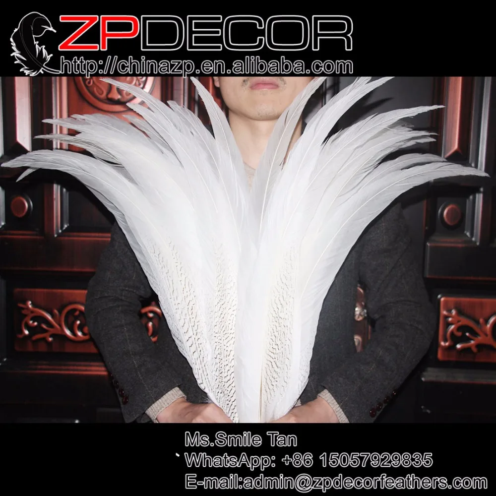 Розничная и оптовая продажа от ZPDECOR 29 30 дюймов (75 80 см) 20 шт./лот отбеленные белые