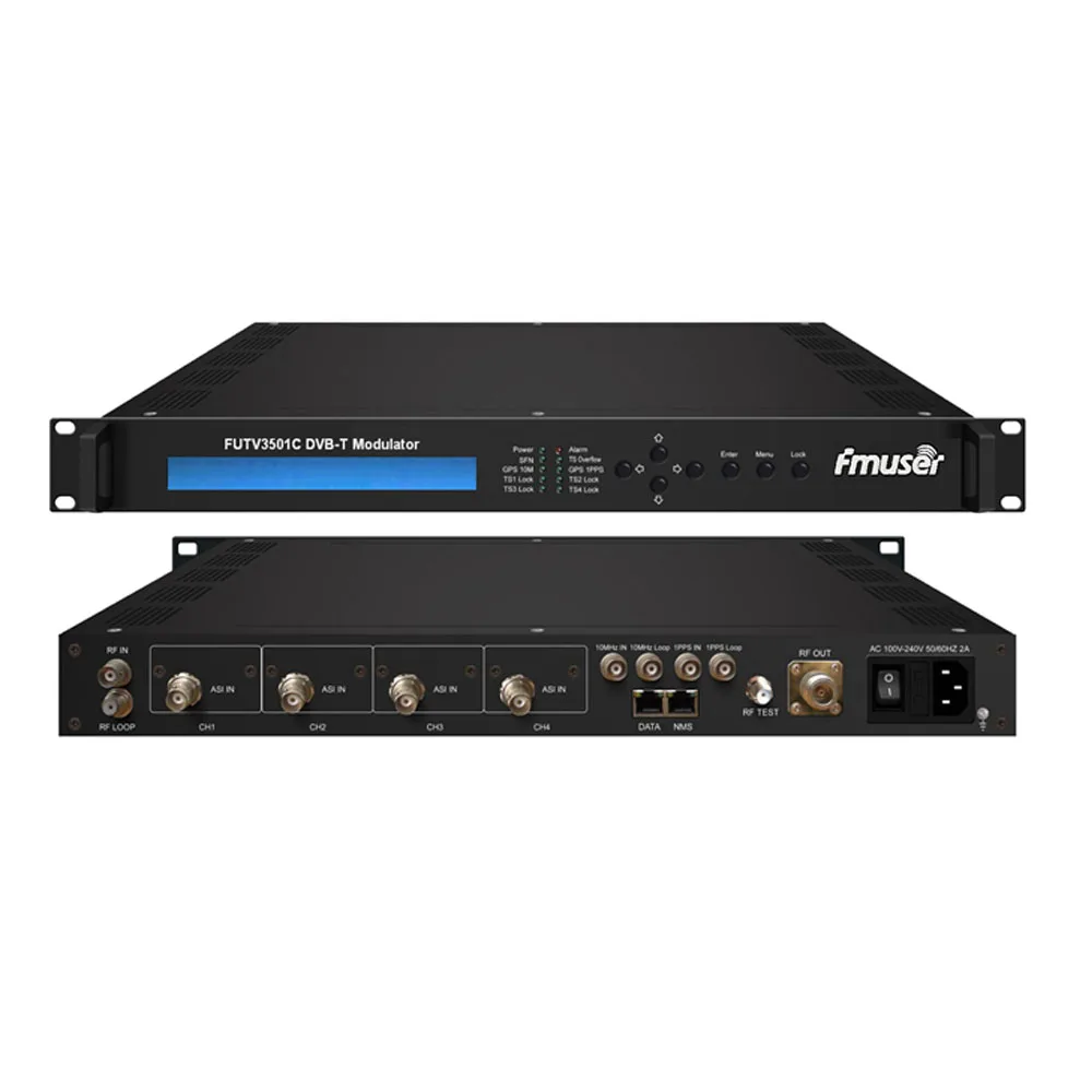 

FUTV3501C DVB-T Modulator(4 ASI input 1 RF DPD out DVB-T standard)with remote control dvb-t modulator