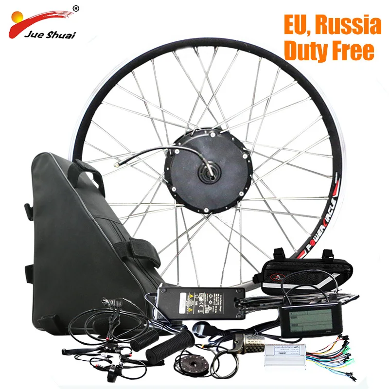

JS 48V 20ah Battery 48V 500W Electric Bike Conversion Kit with Battery Brushless Hub Motor Wheel bicicleta electrica E-bike Kit