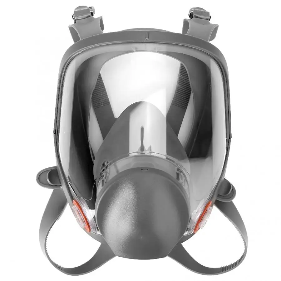 

Silicone Spherical Full Face Respirator Gas Mask Acid Gas Filter Cartridge Kit Protector 2019