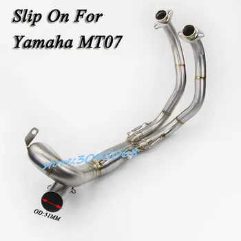 

Full System MT07 Motorcycle ExhaustMuffler Modified Front Middle Link Pipe Slip-On For YAMAHA MT-07 YZ07 YZ-07 Without Exhaust
