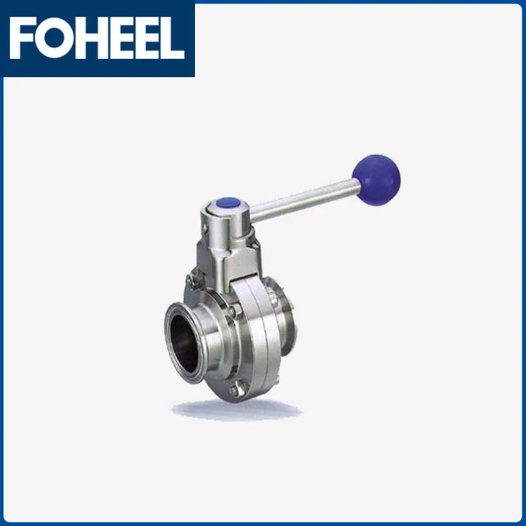 

Hygienic butterfly valve Stainless steel quick-loading butterfly valve quick-loading hygienic butterfly valve