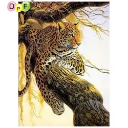 DPF DIY леопарды 5D ремесел Алмазная мозаика комплект полный квадратный Home Decor Алмаз Вышивка картина, вышитая бисером рукоделие