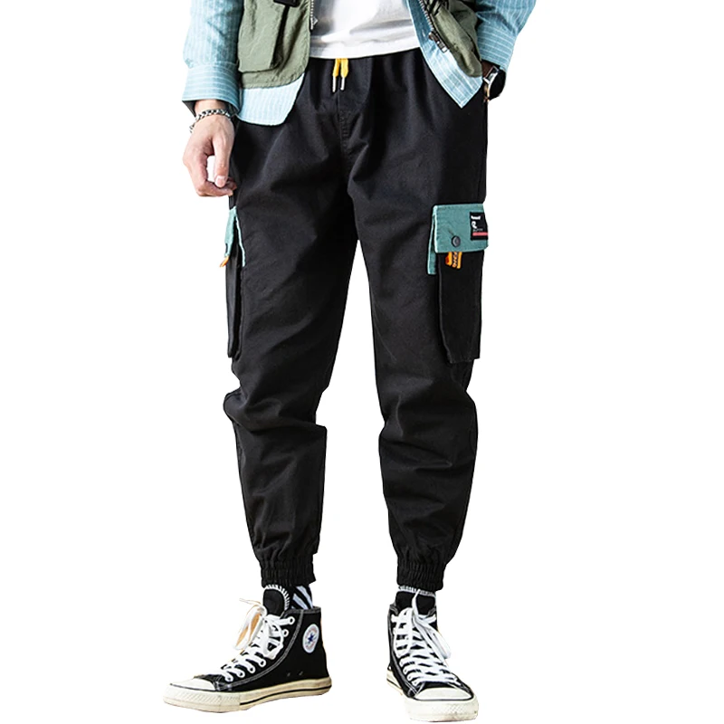 New Spring Pockets Cargo Harem Pants Mens Casual Joggers