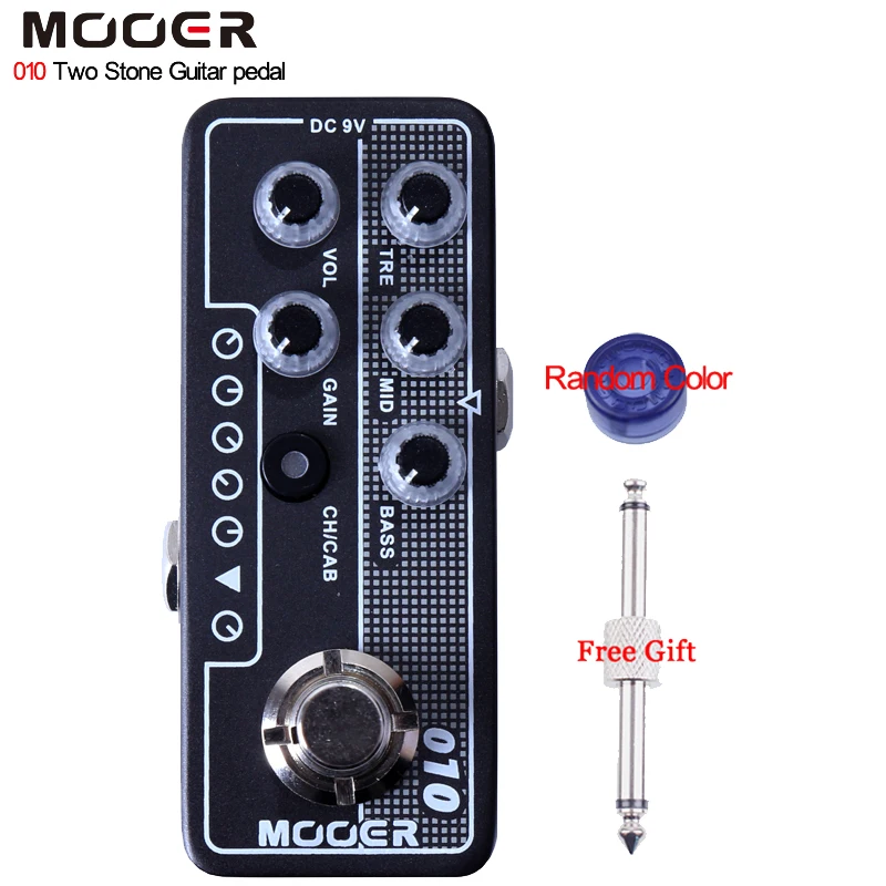 

Mooer 010 Two Stone Delay and reverb effects Independent 3 band EQ, Gain and Volume controls Guitar Effect pedal