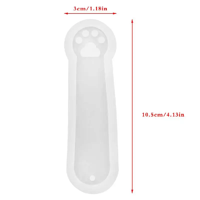 

Cat Claw Silicone Mold Mould Epoxy Resin Jewelry Bookmark DIY Craft with Hole