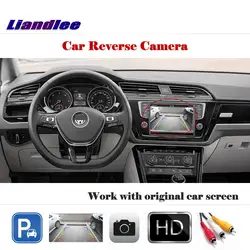 Liandlee автореверса сзади Камера для Volkswagen Touran 2015 ~ 2018/HD CCD назад парковка Камера работать с автомобилем фабрика Экран