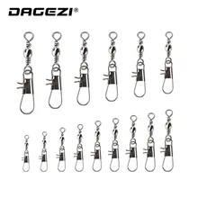 DAGEZI 100 шт./лот Вертлюги Блокировка оснастки зимняя Рыболовная Снасть аксессуары соединитель медный поворотный рыболовные снасти