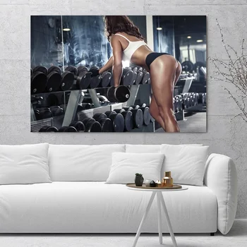 

Cool Girl Sports Fitness Gym Poster Prints Home Wall Decor Painting Room 50x75cm
