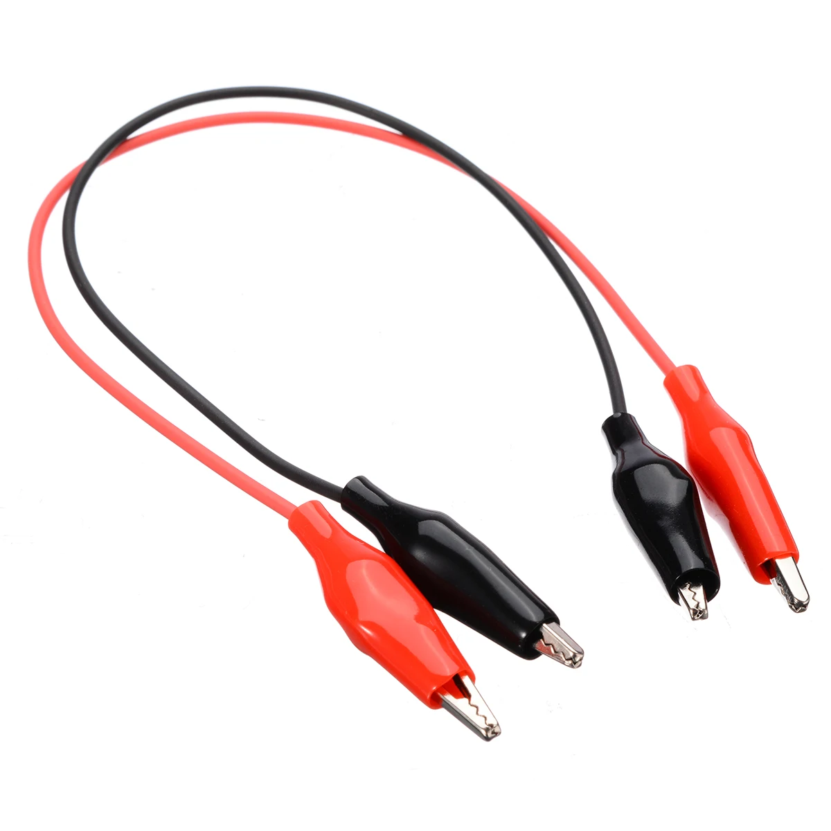 

2pcs 50cm 24V Double-ended Alligator Clips Test Line Crocodile Clips Cable Test Clamp Connector Wire Testing Wire Black/Red