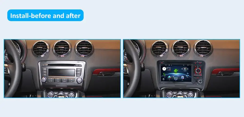 Flash Deal Bosion Octa 8 core Android 9.0 2 DIN Car DVD GPS For Audi TT MK2 8J 2006 2007 2008 2009 2010 2011 2012 multimedia player radio 2