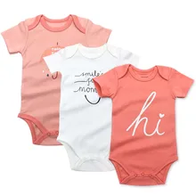 Одежда для малышей; боди для новорожденных девочек и мальчиков; 3 пары в упаковке; 3 6 9 12 18 24 месяцев; боди с короткими рукавами для малышей
